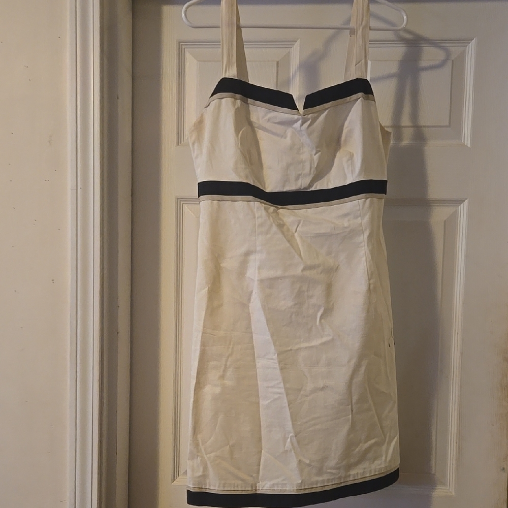Chic White and Black Dress